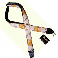 Tracolla Fender STRAP White Brown Yellow _1