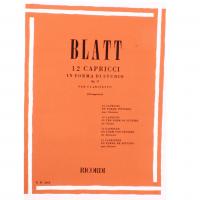 Blatt 12 Capricci in forma di studio Op. 17 per clarinetto (Giampieri) - Ricordi