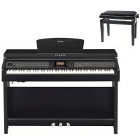 Yamaha CVP701B Black Clavinova Pianoforte Digitale con Panca_1