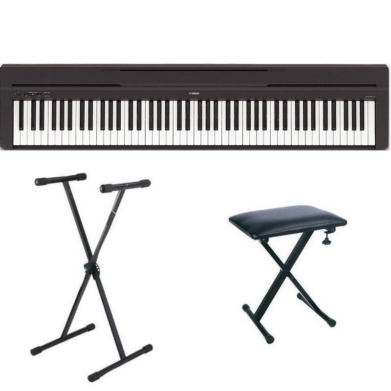 Yamaha P45 + Stand a X e Panca in metallo Pianoforte Digitale